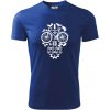 Bike lebka - Pánske tričko Fantasy športové - L ( Kráľovská modrá )