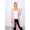 Dámsky sveter s geometrickým vzorom MI2020 4 pudrovo ružový