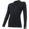 SENSOR MERINO DF dámske tričko dl.rukáv čierna Veľkosť: L