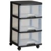 Curver Regál s 3 zásuvkami čierny 3x20l 06772-146