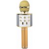 Verk 01377 Karaoke Bluetooth mikrofón, 1800mAh zlatá