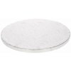 Cakesupplies Tortová podložka - strieborná Ø 30,5 cm