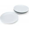 Sada plytkých tanierov Mikasa Chalk, 4 ks 27 cm porcelán MKCHDPLATEPK4