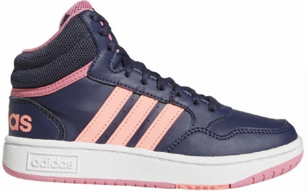 adidas Hoops Mid 3.0 shadow navy acid red rose tone Modrá