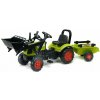 Šliapací traktor FALK 2040AM Claas Arion 410 s vlečkou