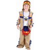 Detský kostým Indián (košeľa s vestou, nohavice, čelenka, rukávniky), veľkosť 92/104 cm