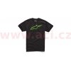Triko AGELESS krátký rukáv, ALPINESTARS (černé/zelené, vel. S)