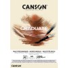 Canson Graduate Mixed Media Skicár 220 g/m², 30 listov - natural veľkosť A5
