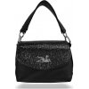 Zellia dámska crossbody kabelka 25101 Crystal 2 čierna 23 x 16 x 10 cm