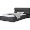 Wilsondo Čalúnená posteľ 120x200 s úložným priestorom Dony - grafit