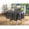 Obrus ​​na stôl záhradný PVC s lemovaním antracit 160cm okrúhly