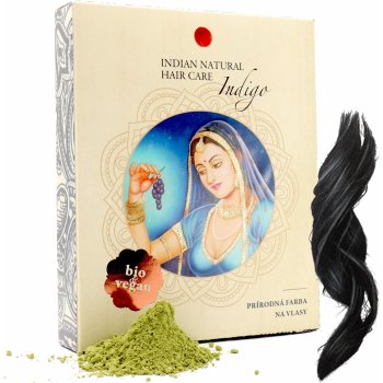 Indian Natural Hair Care Indigo hnedá až čierna farba na vlasy 200 g