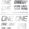 ONEUP Decal kit - nálepky Farba: Strieborná