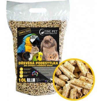 FINE PET Dřevěná podestýlka 10l