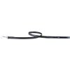 COLLAR Kožené vodítko lesklé Brilliance, 122cm/18mm, čierna