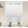 FOA Plisé roleta, s profilom Classic, Tieniaca, Biela, P 7234 , 85 x 60 cm