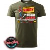 Tričko Lesník - Nikdy nenaser lesníka, S, army (Vtipné tričko pre lesníka)