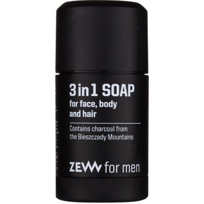 Zew For Men 3 in 1 Soap prírodné tuhé mydlo na tvár, telo a vlasy 3v1 85 ml