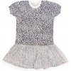 Mamatti Detské šaty s tylom, kr. rukáv, Gepardík, biele vzorované, veľ. 86, 86 (12-18m)