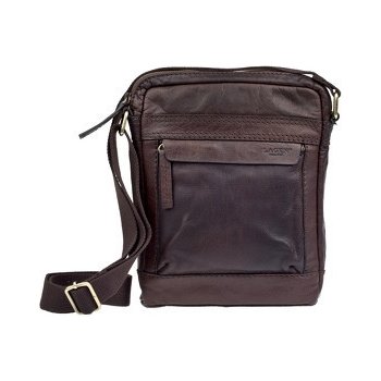 Lagen kožená crossbody Dark 20672 brown