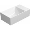 GSI - KUBE X keramické umývadlo 40x23cm, bez otvoru, pravé/ľavé, biela ExtraGlaze 9484011