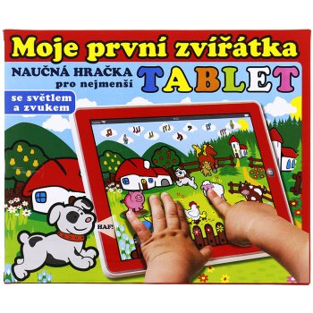 Teddies Tablet farma Moje první zvířátka 24x19x1,5 cm na baterie v krabičce