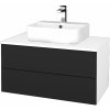 Dreja Kúpeľňová skrinka MODULE SZZ2 80 umývadlo Joy 3 - N01 Biela lesk / L03 Antracit vysoký lesk