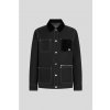 BUNDA KARL LAGERFELD CONTRAST STITCH BOMBER JACKET BLACK