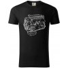 Motor T912 V3S - Tričko z organickej bavlny - L ( Čierna )