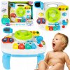 Majlo Toys Edukačný stolček s klavírom a volantom 2v1 Drive Table