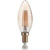 LED FILAMENT žiarovka - GOLD CANDLE - E14, Teplá biela, 4W, 300lm | Ideal Lux