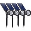 Bezdoteku LEDSolar 4 solárne vonkajšie svetlo svietidlo do zeme 4 ks, 4 LED, bezdrôtové, iPRO, 1W, studená farba