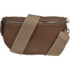 NovaKabelka.sk Reni Grande Taupe s prídavným popruhom kožená talianska crossbody kabelka hnedá