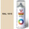 Sprej béžový lesklý 400ml, odtieň RAL 1015 farba svetlá slonovina lesklá, Schuller Ehklar, farby v spreji PRISMA COLOR 91308