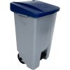 Odpadkový kôš Gastro Odpadkový kôš nášľapný 120 l, šedá / modrá (227703204)