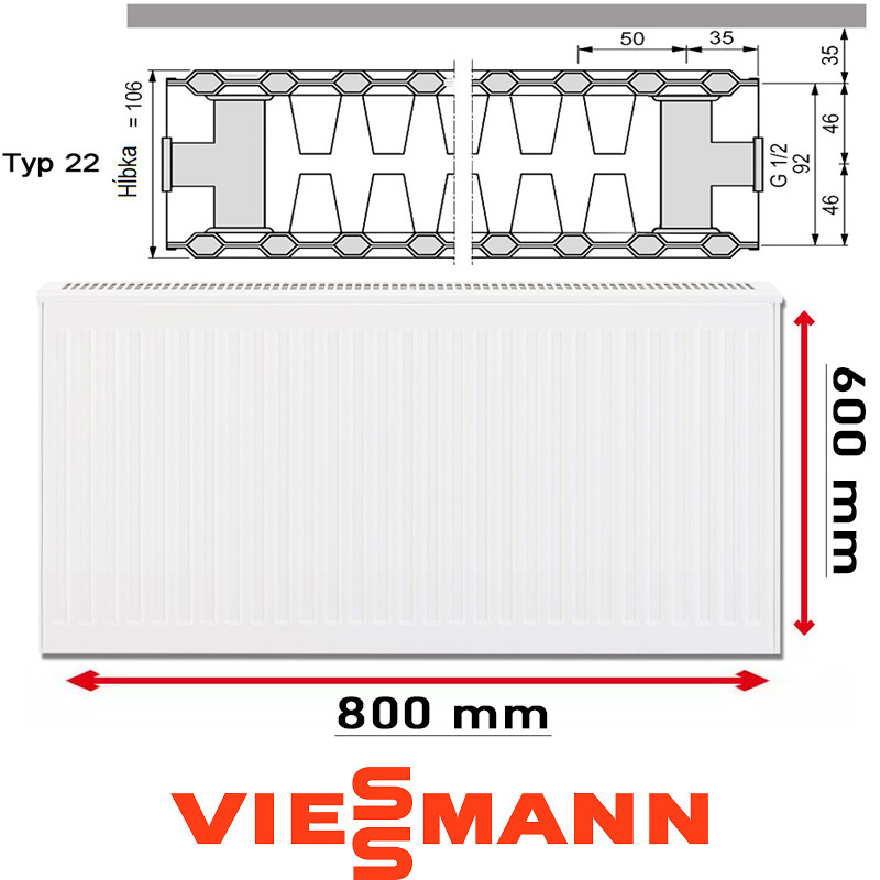 Viessmann 22 600 x 800 mm
