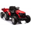 LEAN CARS Elektrický Traktor s vlečkou HC-306 - 24V červený - 2x95W - BATÉRIA - 24V 7Ah - 2026