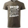 1975 v kocke - Klasické pánske tričko vyššej gramáže - S ( Army )