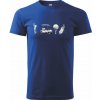 Golfový set - Tričko extra veľké (5-8XL) - 5XL - Obvod 167cm ( Kráľovská modrá )