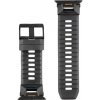 AppleMix Remienok TACTICAL Tough Band pre Apple Watch Ultra 49 mm / 46 mm / 45 mm / 44 mm / 42 mm - fluórový elastomér - čierny / čierna pracka
