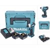 Makita DTD157RFJ, Rázový uťahovák, Striedavý, Čierna, Modrá, Plast, 1/4