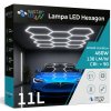 LED Lampa Hexagón Stropný Panel Osvetlenie do Garáže Dielne 419x301 cm