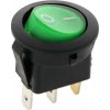 Kolískový vypínač 12V zelený