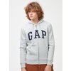 GAP logo fleece zip Šedá