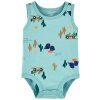 CARTER'S Body bez rukávov Blue Jeep chlapec 18m