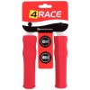 Gripy 4RACE tvrdené penové NBR 127mm červená