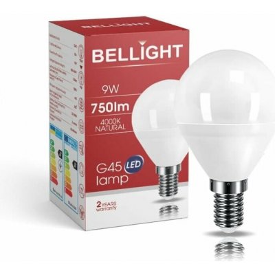 Bellight LED 180-260V G45 9W E14 830lm neutrálna iluminačka