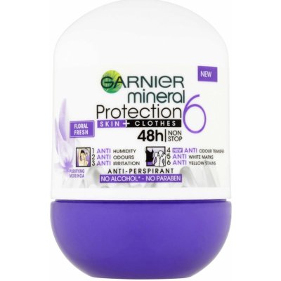 Garnier Mineral Protection5 48h Floral Fresh 48h antiperspirant roll-on 50 ml