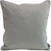 Takoy Zamatová obliečka na vankúš s reliéfom pepitky a ozdobnou lemovkou-HF-386912 | 40 x 40 cm