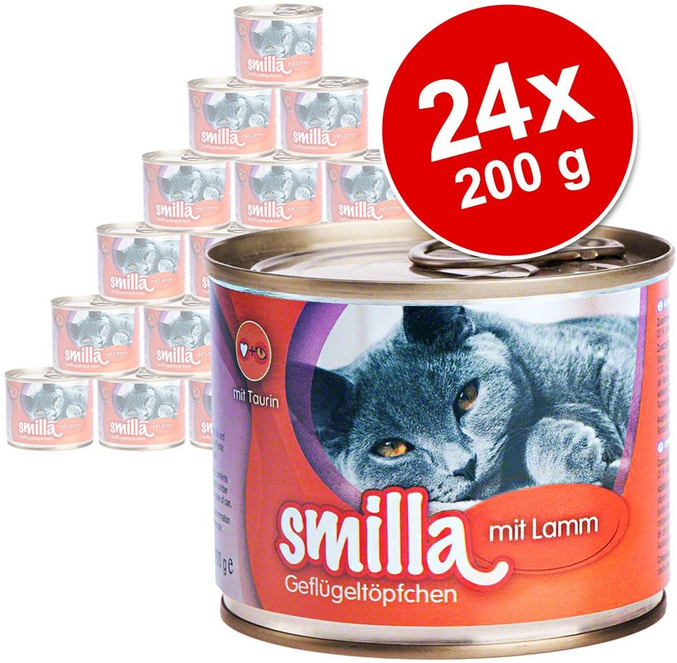 Smilla Poultry Pots jemné hydinové mäso s hovädzím 24 x 200 g